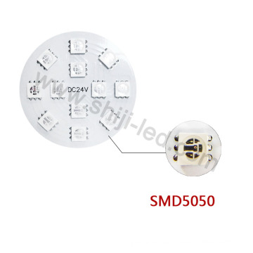 19 mm agujero 12 SMD 5050 RGB LED DC24V UCS2903 chip IC Digital rgb LED luz de píxel Ronda punto de luz LED 50 mm